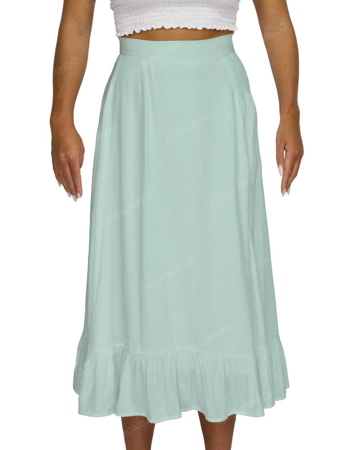 Midi Side Slit Skirt