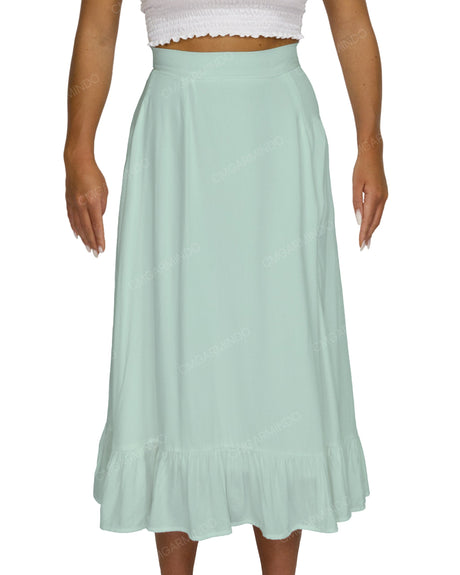 Midi Side Slit Skirt
