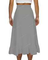 Midi Side Slit Skirt