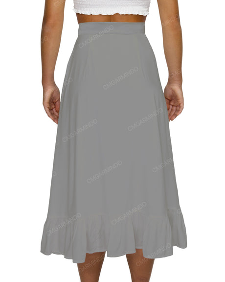 Midi Side Slit Skirt
