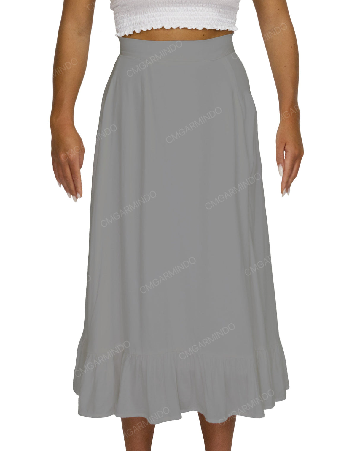 Midi Side Slit Skirt