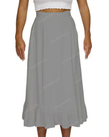 Midi Side Slit Skirt