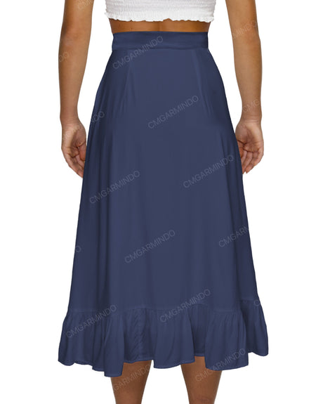 Midi Side Slit Skirt