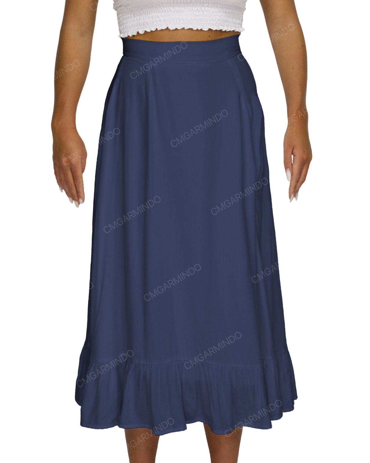 Midi Side Slit Skirt