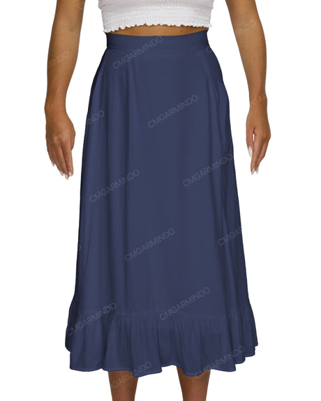Midi Side Slit Skirt