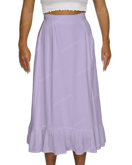 Midi Side Slit Skirt