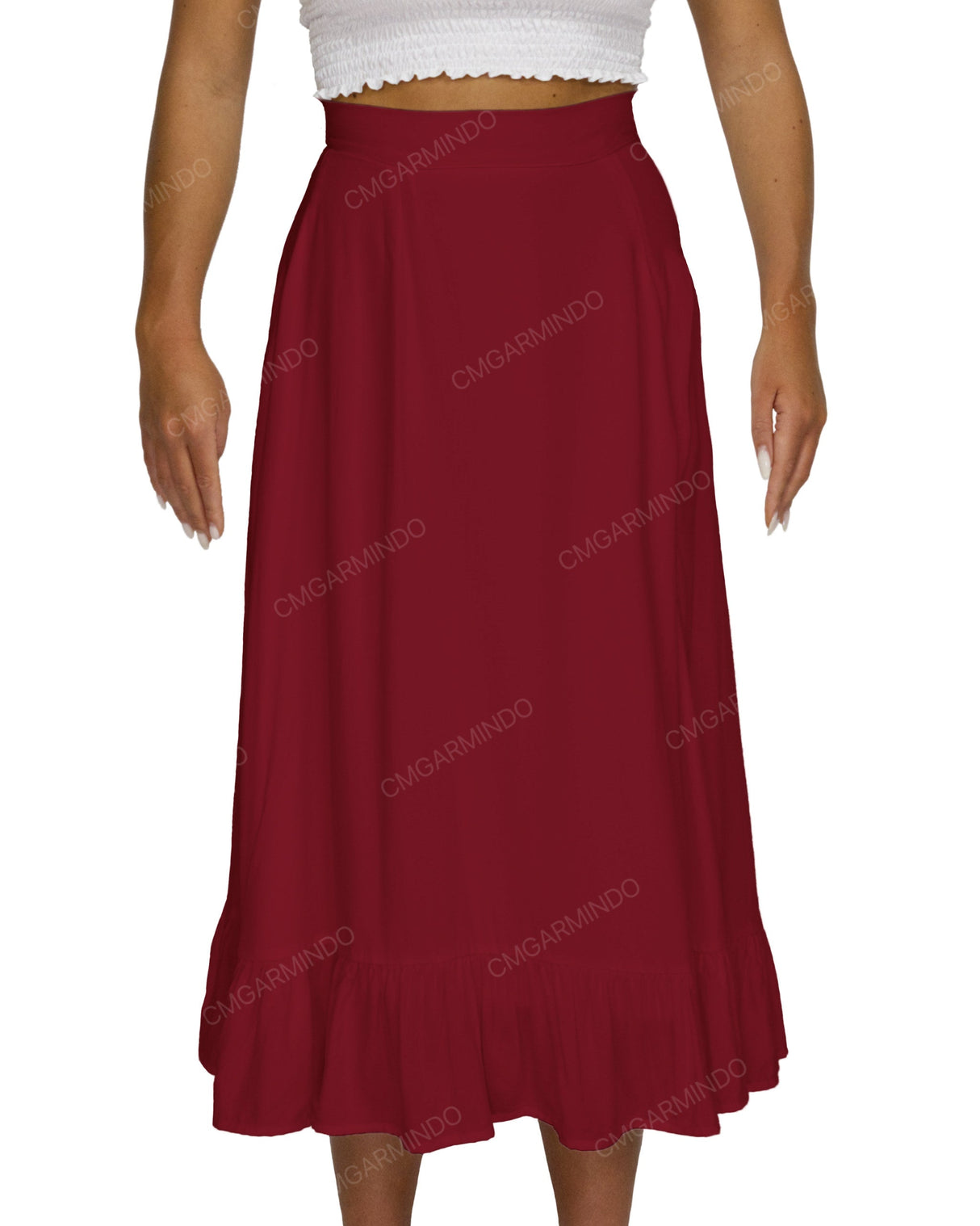 Midi Side Slit Skirt