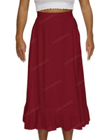 Midi Side Slit Skirt