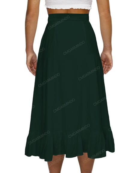 Midi Side Slit Skirt