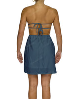 Cut Out Tie Back Mini Dress