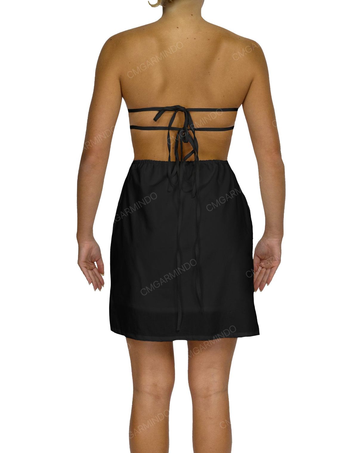 Cut Out Tie Back Mini Dress