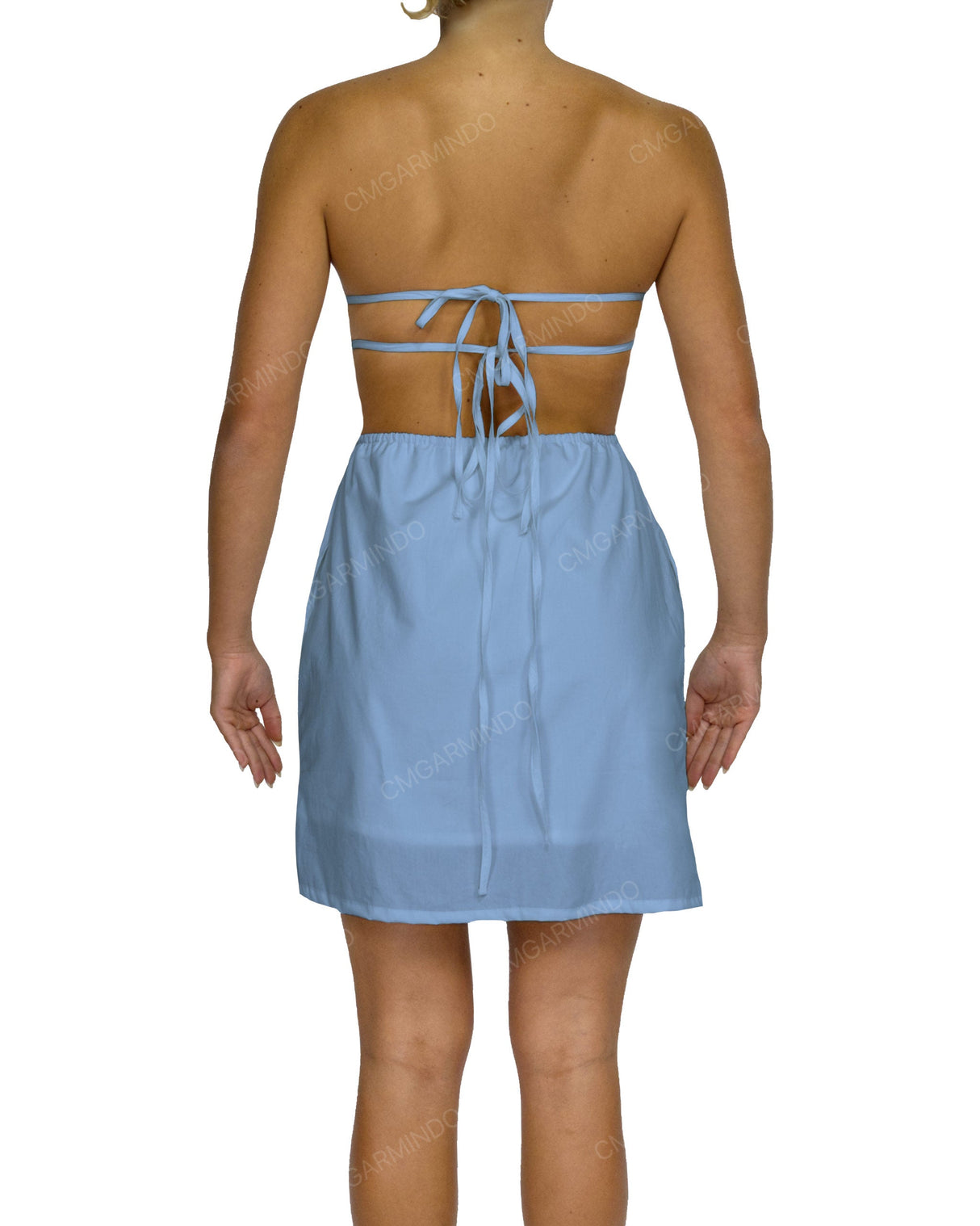 Cut Out Tie Back Mini Dress