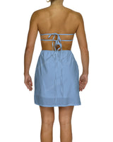 Cut Out Tie Back Mini Dress