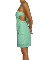 Cut Out Tie Back Mini Dress