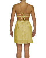 Cut Out Tie Back Mini Dress