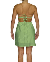 Cut Out Tie Back Mini Dress