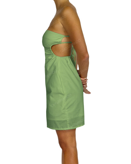 Cut Out Tie Back Mini Dress