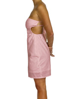 Cut Out Tie Back Mini Dress