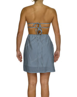 Cut Out Tie Back Mini Dress
