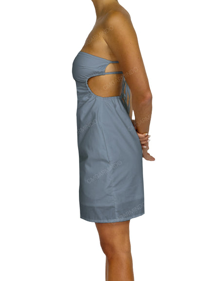 Cut Out Tie Back Mini Dress