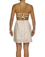Cut Out Tie Back Mini Dress