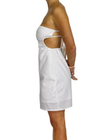 Cut Out Tie Back Mini Dress