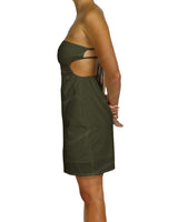 Cut Out Tie Back Mini Dress