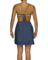Cut Out Tie Back Mini Dress