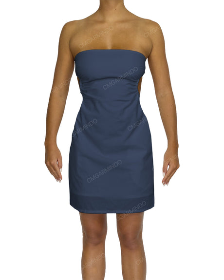 Cut Out Tie Back Mini Dress