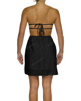 Cut Out Tie Back Mini Dress