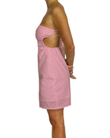 Cut Out Tie Back Mini Dress