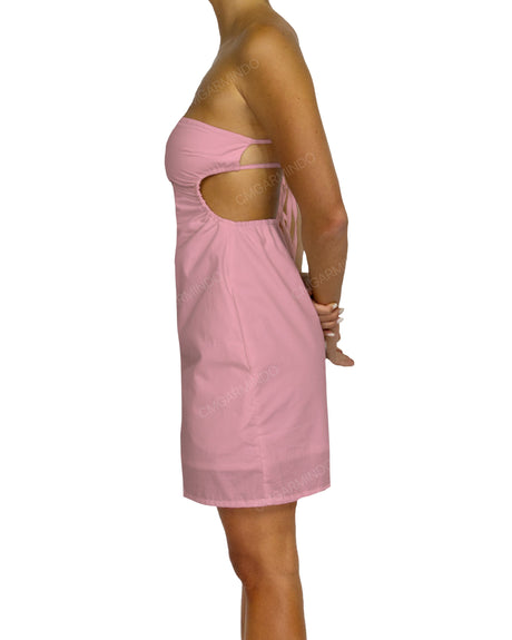Cut Out Tie Back Mini Dress