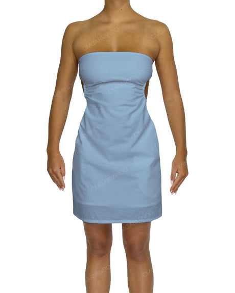 Cut Out Tie Back Mini Dress