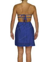 Cut Out Tie Back Mini Dress