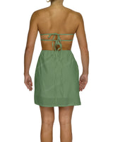 Cut Out Tie Back Mini Dress