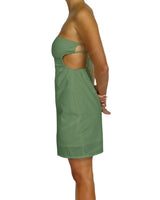 Cut Out Tie Back Mini Dress
