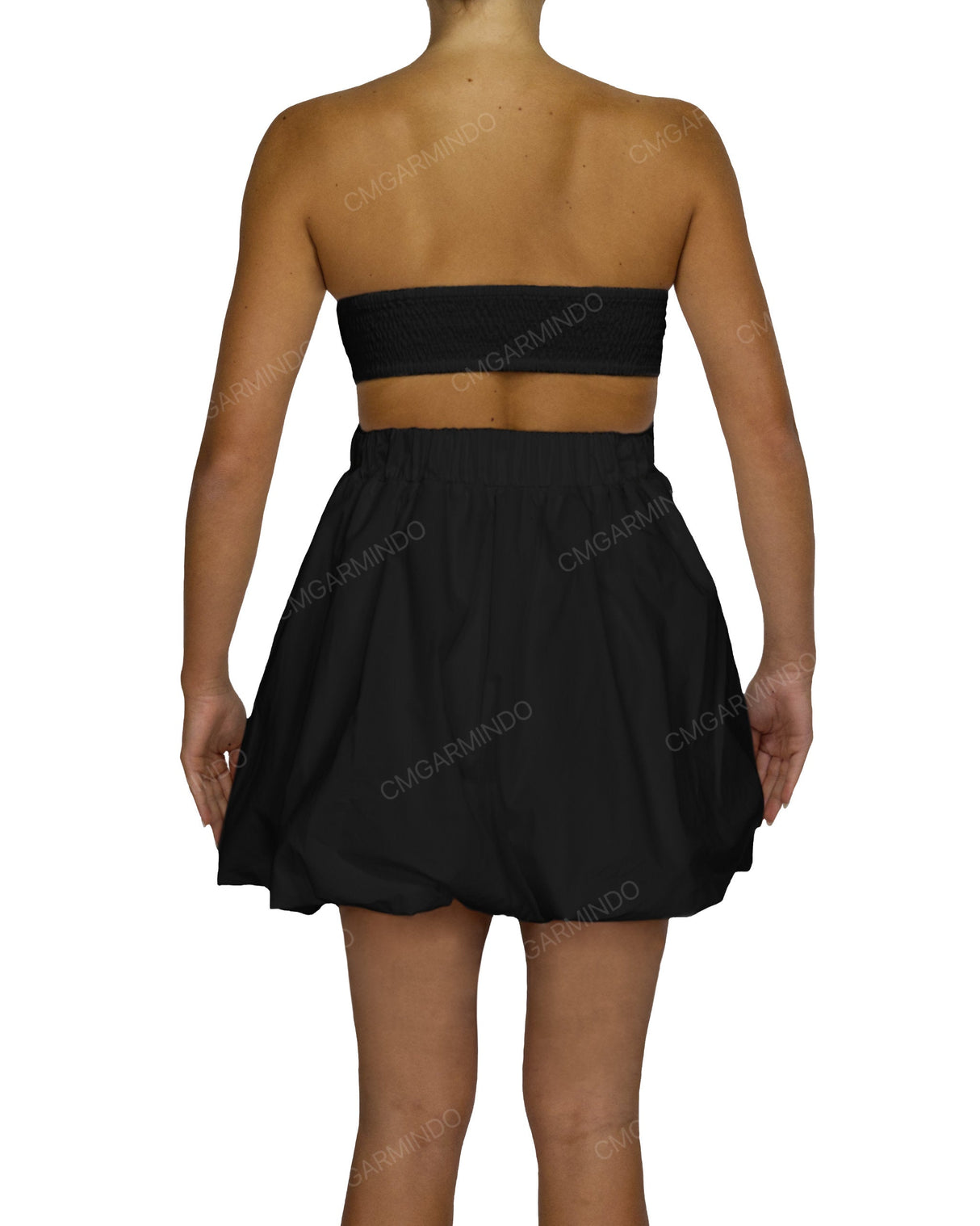 Tube Top Ballon Skirt Mini Dress