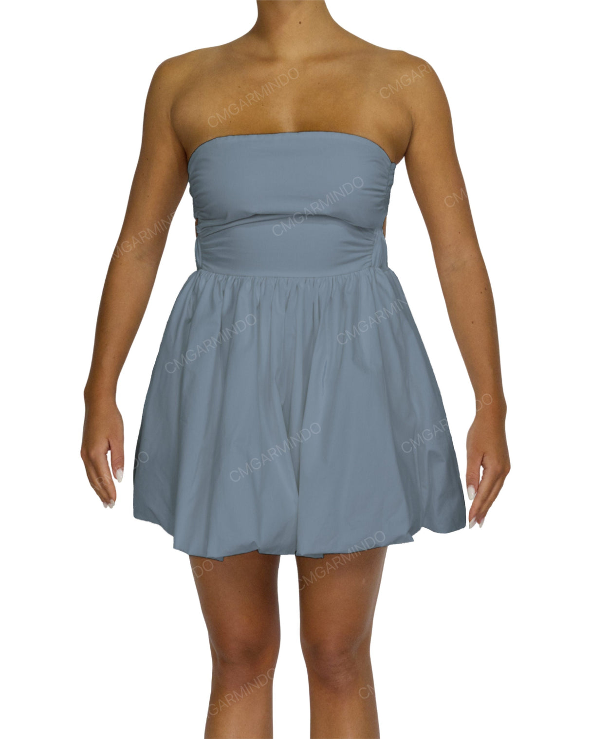 Tube Top Ballon Skirt Mini Dress