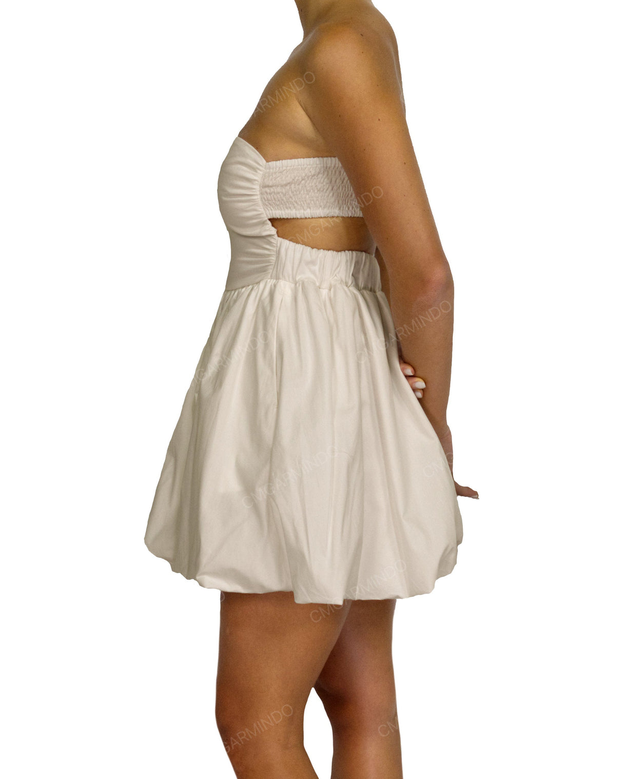 Tube Top Ballon Skirt Mini Dress