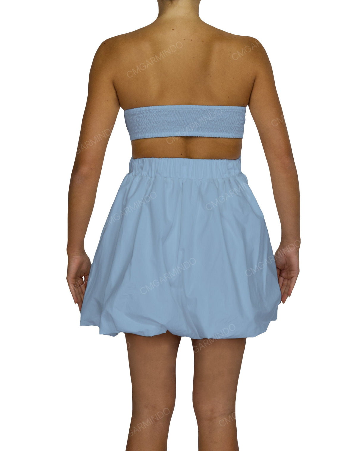 Tube Top Ballon Skirt Mini Dress