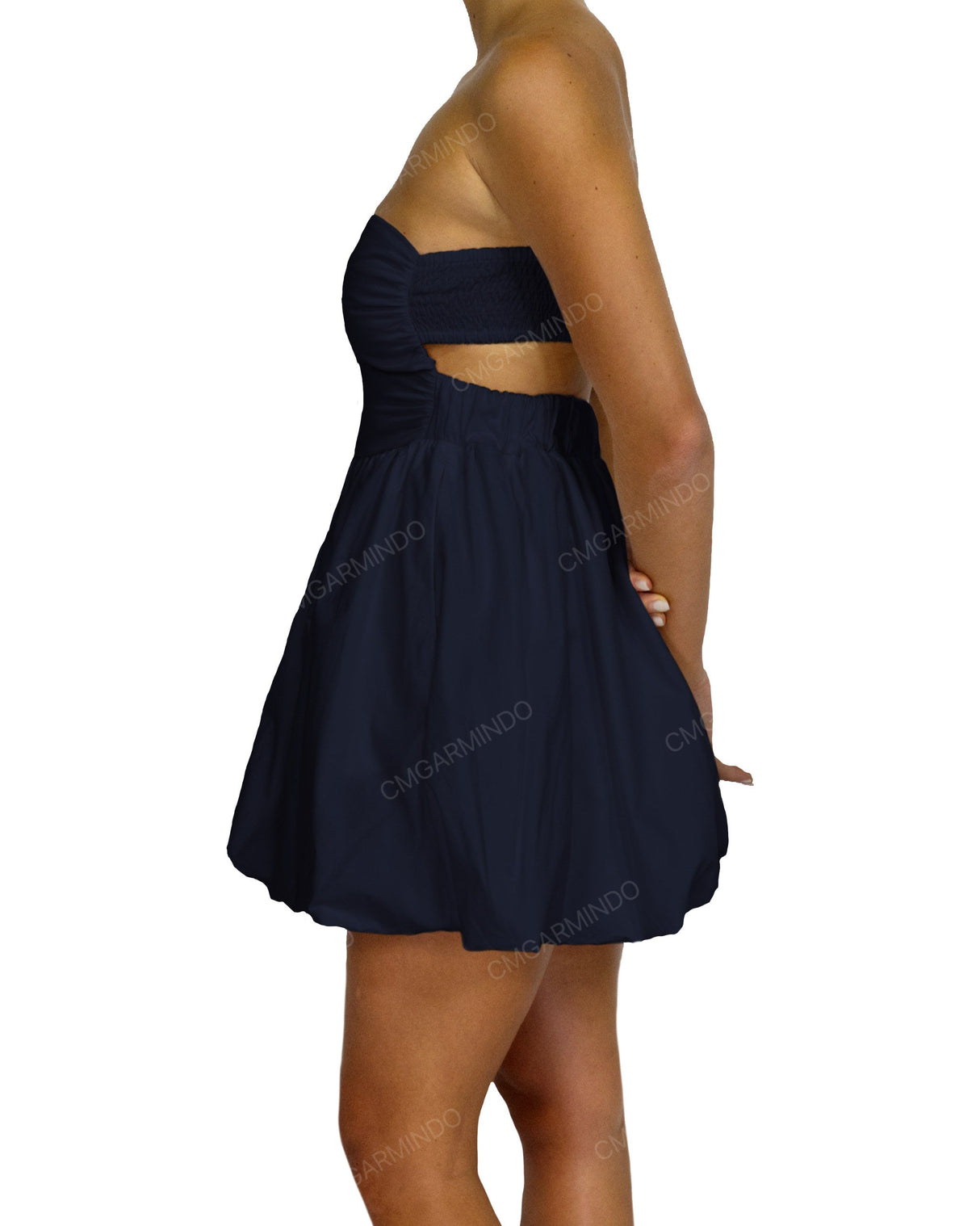 Tube Top Ballon Skirt Mini Dress