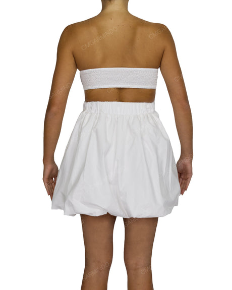 Tube Top Ballon Skirt Mini Dress