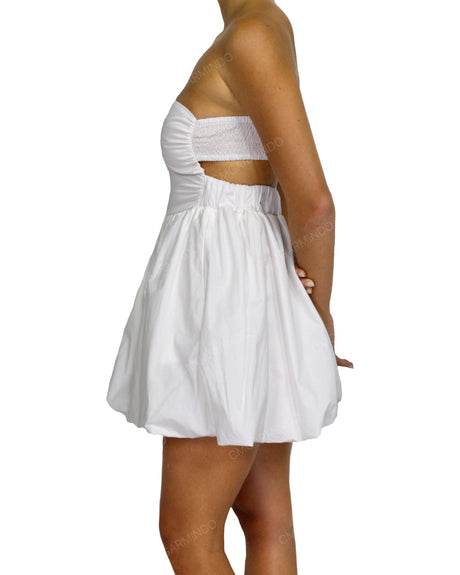 Tube Top Ballon Skirt Mini Dress