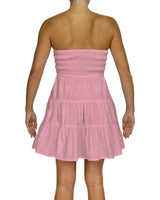 Shirred Tube Top Mini Dress