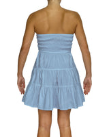 Shirred Tube Top Mini Dress
