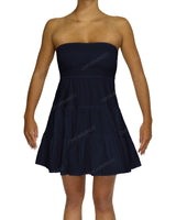 Shirred Tube Top Mini Dress