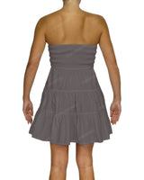 Shirred Tube Top Mini Dress