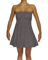 Shirred Tube Top Mini Dress