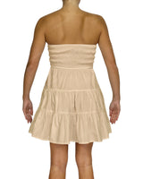 Shirred Tube Top Mini Dress