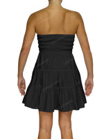 Shirred Tube Top Mini Dress